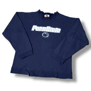 Vintage 90s Penn State Crewneck Sweatshirt Spell Out Logo Team College Sz M Y2K